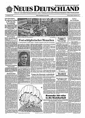 Neues Deutschland Online-Archiv vom 22.06.1963