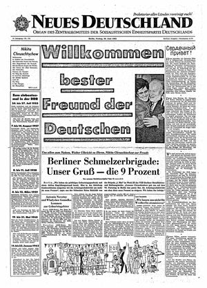 Neues Deutschland Online-Archiv vom 28.06.1963