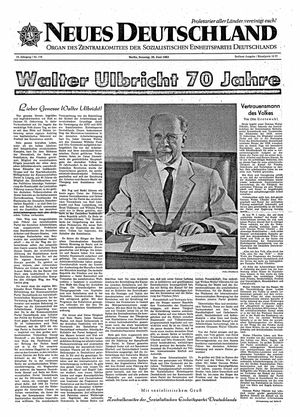 Neues Deutschland Online-Archiv vom 30.06.1963