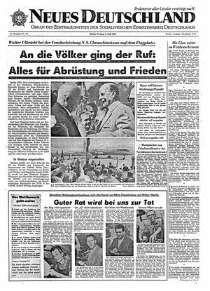 Neues Deutschland Online-Archiv vom 05.07.1963