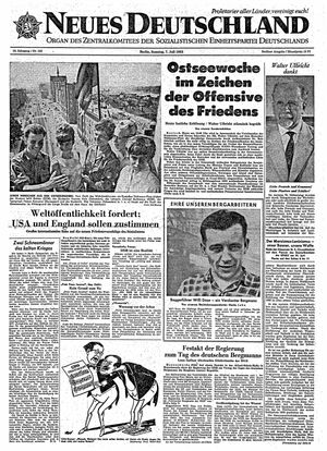 Neues Deutschland Online-Archiv vom 07.07.1963