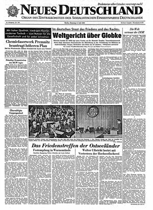 Neues Deutschland Online-Archiv vom 09.07.1963