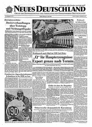 Neues Deutschland Online-Archiv vom 15.07.1963