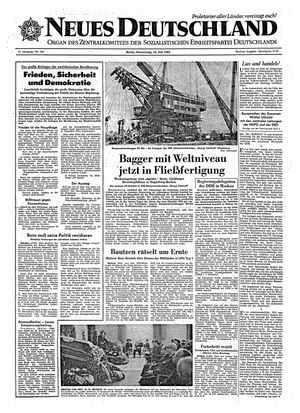 Neues Deutschland Online-Archiv vom 18.07.1963