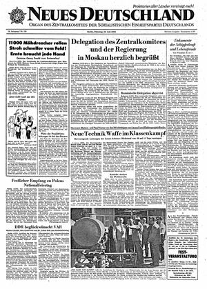 Neues Deutschland Online-Archiv vom 23.07.1963