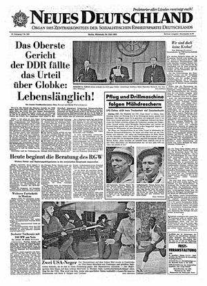 Neues Deutschland Online-Archiv vom 24.07.1963