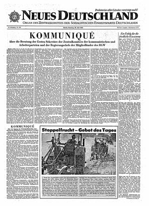 Neues Deutschland Online-Archiv vom 28.07.1963