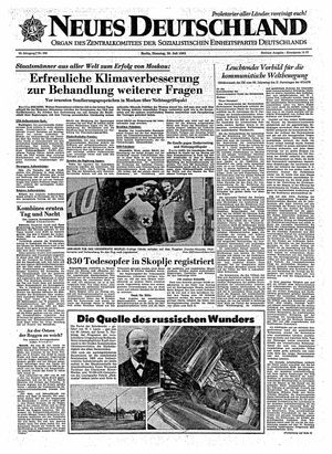 Neues Deutschland Online-Archiv vom 30.07.1963
