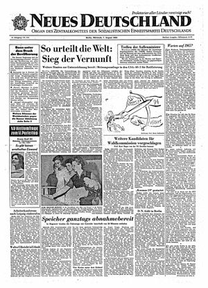 Neues Deutschland Online-Archiv vom 07.08.1963