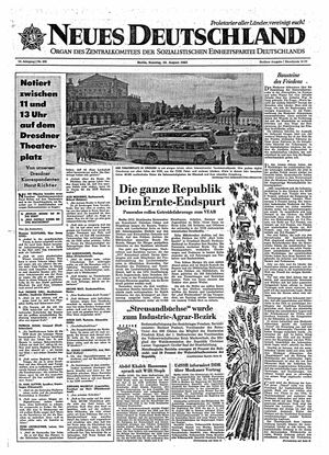 Neues Deutschland Online-Archiv vom 18.08.1963