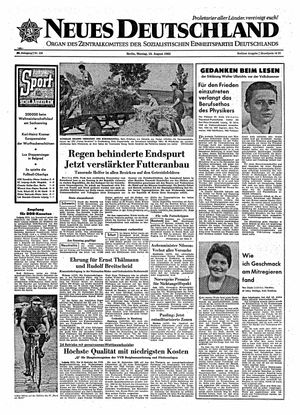 Neues Deutschland Online-Archiv vom 19.08.1963
