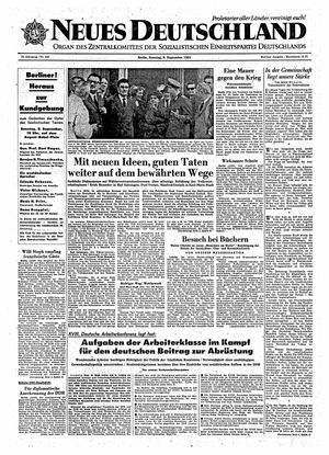 Neues Deutschland Online-Archiv vom 08.09.1963
