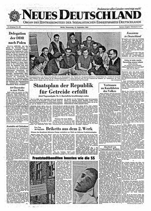 Neues Deutschland Online-Archiv vom 12.09.1963