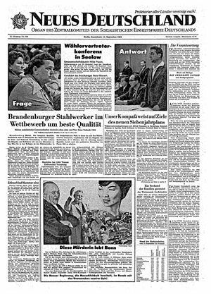 Neues Deutschland Online-Archiv vom 14.09.1963