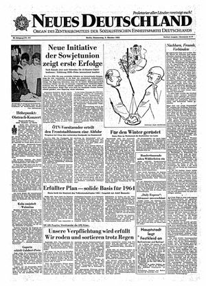 Neues Deutschland Online-Archiv vom 03.10.1963