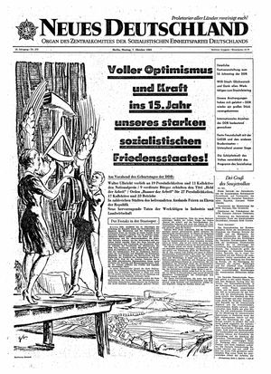 Neues Deutschland Online-Archiv vom 07.10.1963
