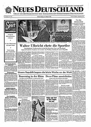 Neues Deutschland Online-Archiv vom 14.10.1963