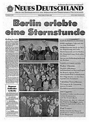 Neues Deutschland Online-Archiv vom 18.10.1963