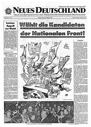 Neues Deutschland Online-Archiv vom 20.10.1963