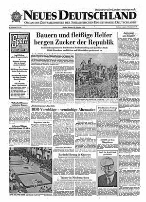 Neues Deutschland Online-Archiv vom 28.10.1963