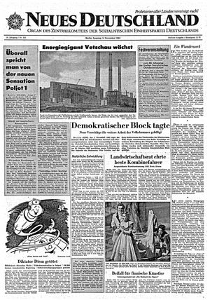 Neues Deutschland Online-Archiv vom 03.11.1963