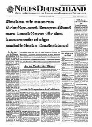 Neues Deutschland Online-Archiv vom 15.11.1963
