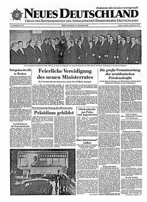 Neues Deutschland Online-Archiv vom 16.11.1963