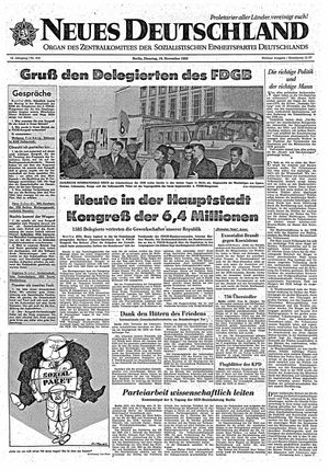 Neues Deutschland Online-Archiv on Nov 19, 1963