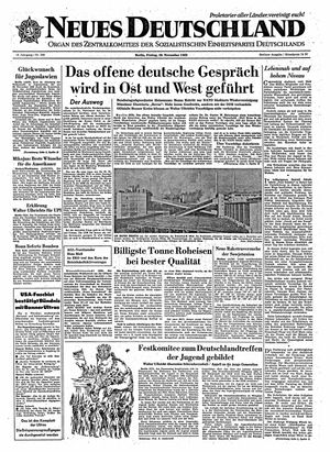 Neues Deutschland Online-Archiv vom 29.11.1963