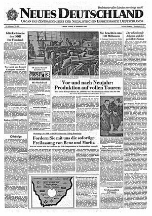 Neues Deutschland Online-Archiv vom 06.12.1963