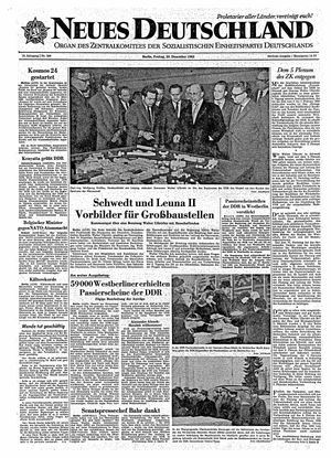 Neues Deutschland Online-Archiv vom 20.12.1963