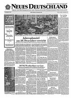 Neues Deutschland Online-Archiv vom 23.12.1963