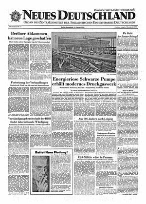 Neues Deutschland Online-Archiv vom 11.01.1964