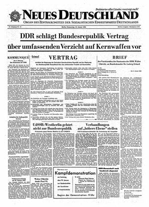 Neues Deutschland Online-Archiv vom 16.01.1964