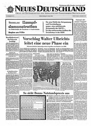 Neues Deutschland Online-Archiv on Jan 19, 1964
