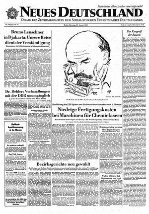 Neues Deutschland Online-Archiv vom 21.01.1964