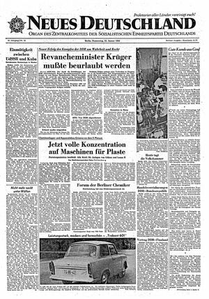 Neues Deutschland Online-Archiv vom 23.01.1964