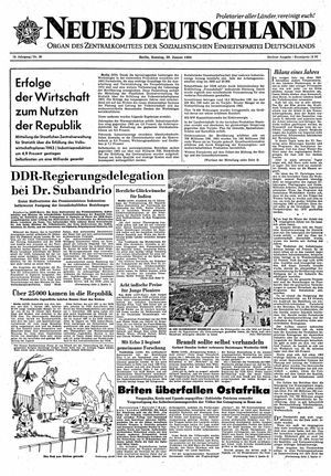 Neues Deutschland Online-Archiv vom 26.01.1964