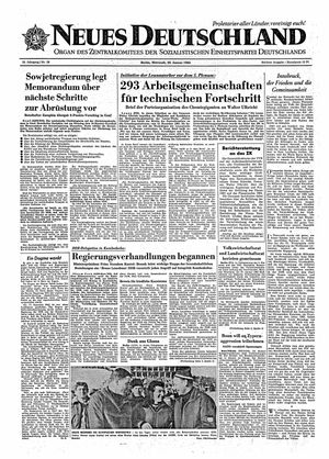 Neues Deutschland Online-Archiv vom 29.01.1964
