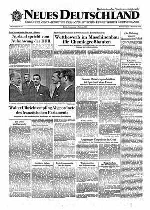 Neues Deutschland Online-Archiv vom 06.02.1964
