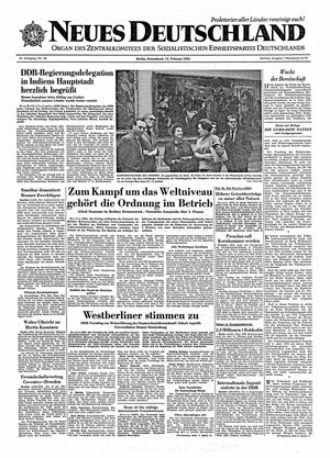 Neues Deutschland Online-Archiv vom 15.02.1964