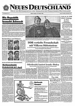 Neues Deutschland Online-Archiv vom 23.02.1964