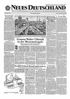 Neues Deutschland Online-Archiv vom 03.03.1964