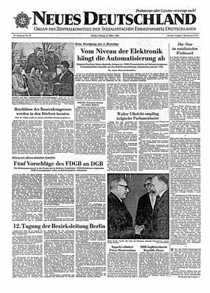 Neues Deutschland Online-Archiv vom 06.03.1964