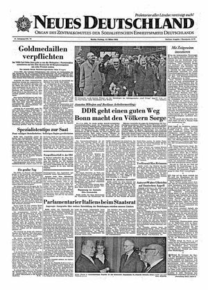 Neues Deutschland Online-Archiv vom 13.03.1964