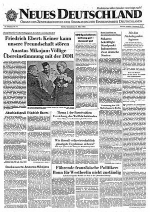 Neues Deutschland Online-Archiv vom 14.03.1964