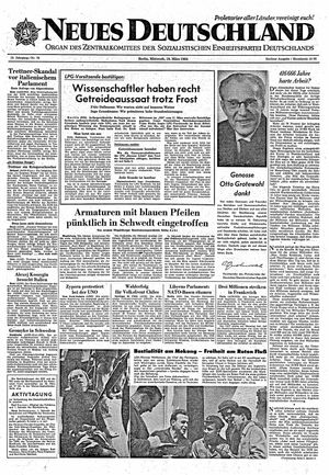 Neues Deutschland Online-Archiv vom 18.03.1964