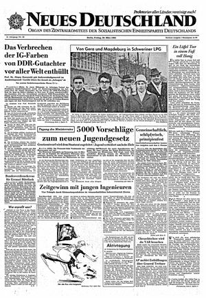 Neues Deutschland Online-Archiv vom 20.03.1964