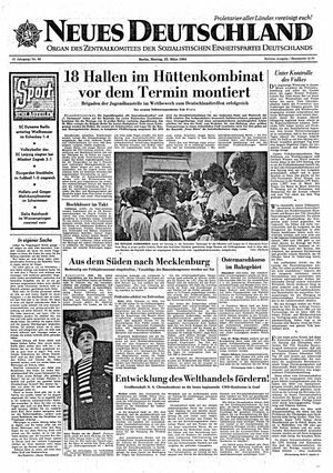 Neues Deutschland Online-Archiv vom 23.03.1964