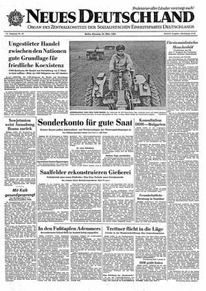 Neues Deutschland Online-Archiv vom 24.03.1964